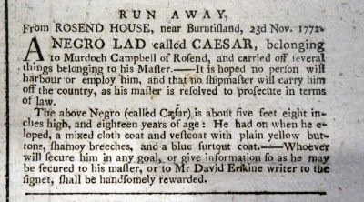 Edinburgh Evening Courant 23rd Nov. 1772